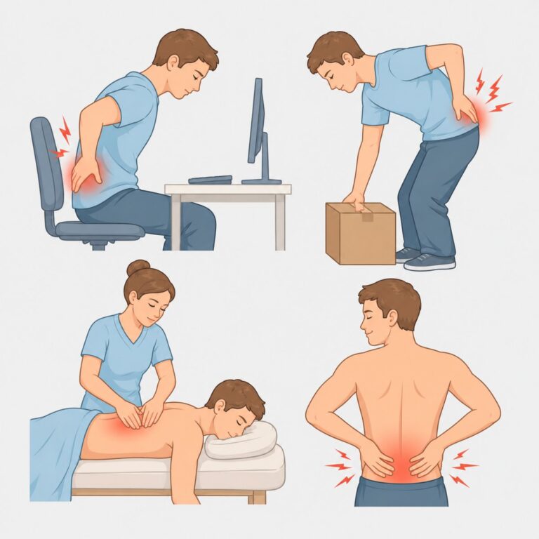 Ursachen für Rückenschmerzen und passende Massagebehandlung